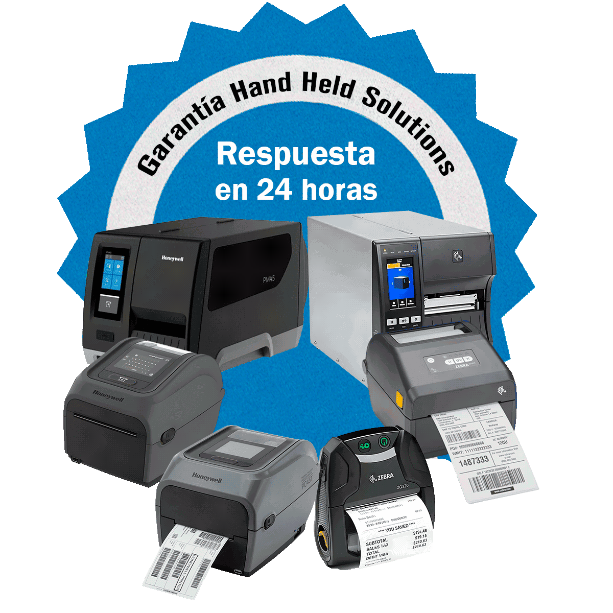 Venta de impresoras de etiquetas, Zebra, Honeywell