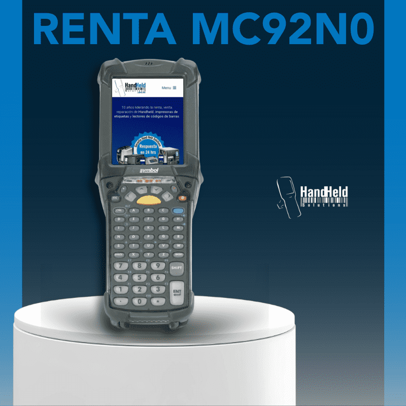 renta de handheld zebra MC92N0