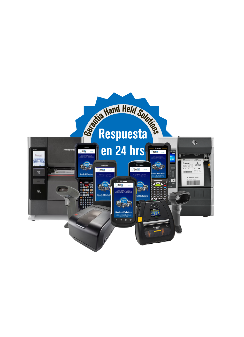 Equipos Handhelds, lectores de codigós, impresoras de etiquetas y credenciales