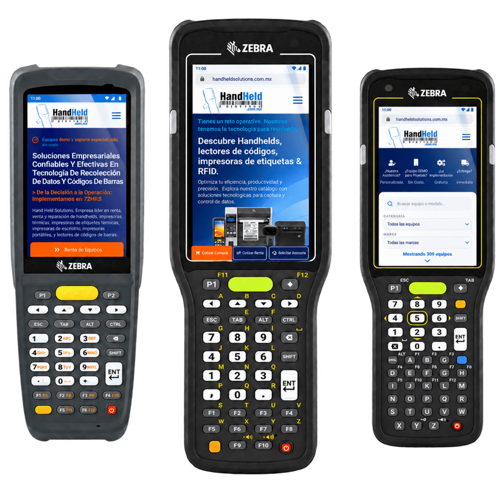Renta de handhelds zebra MC22 MC3400